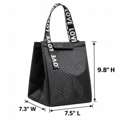 Insulated Oxford Lunch Tote With Aluminum Foil Lining