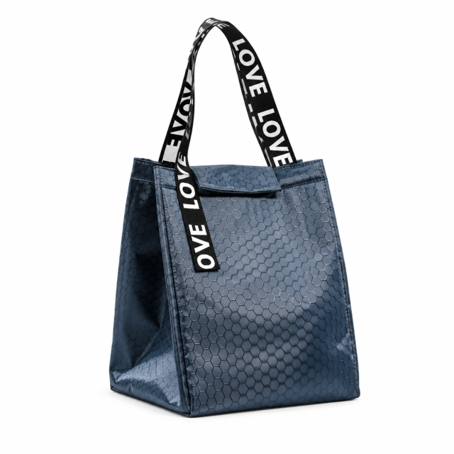 Insulated Oxford Lunch Tote With Aluminum Foil Lining