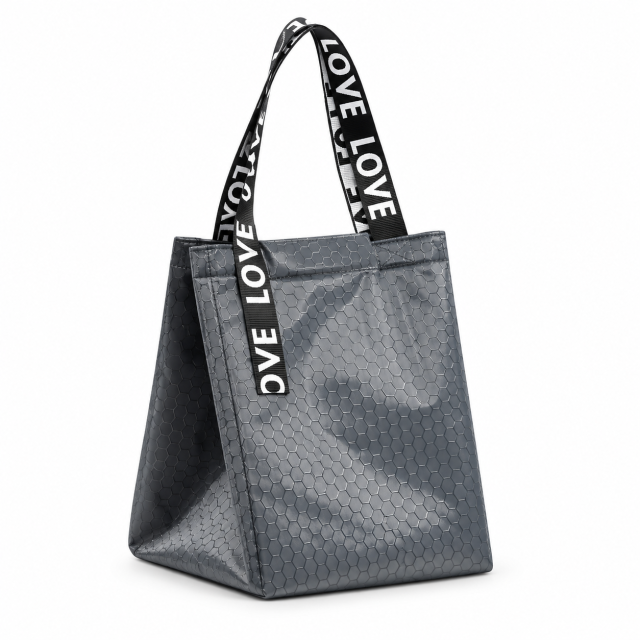 Insulated Oxford Lunch Tote With Aluminum Foil Lining