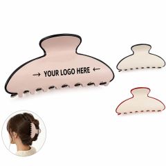Large Acrylic Hair Claw Clips Full Color Print
