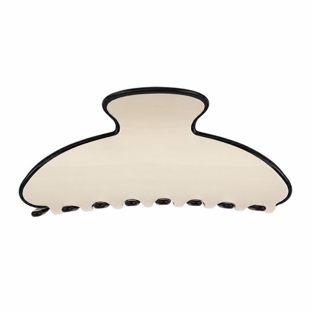 Large Acrylic Hair Claw Clips Full Color Print