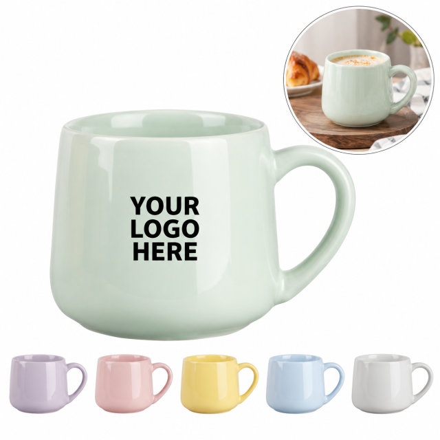 Large Capacity Glossy Ceramic Mug