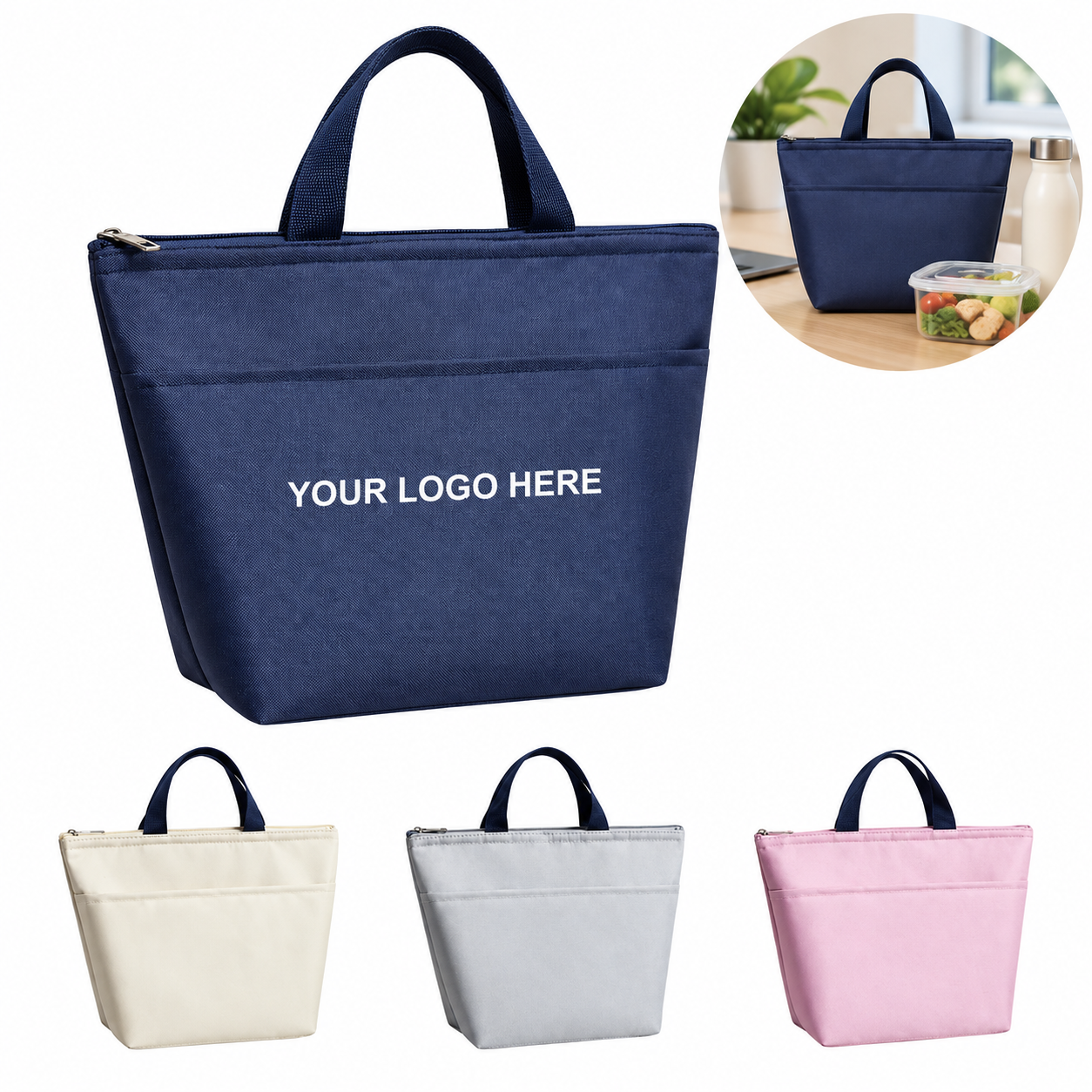 Large Capacity Insulated Oxford Lunch Bag