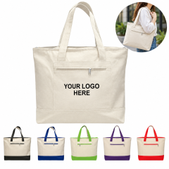 Large Capacity Reinforced Canvas Tote Bag