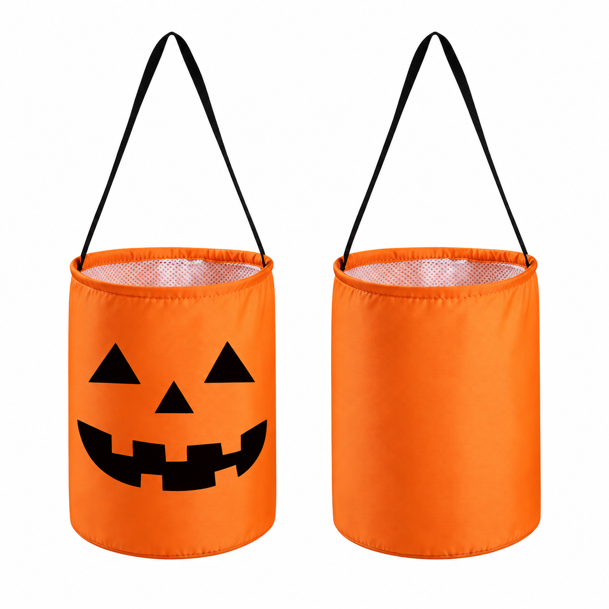Large Halloween Pumpkin Polyester Candy Tote
