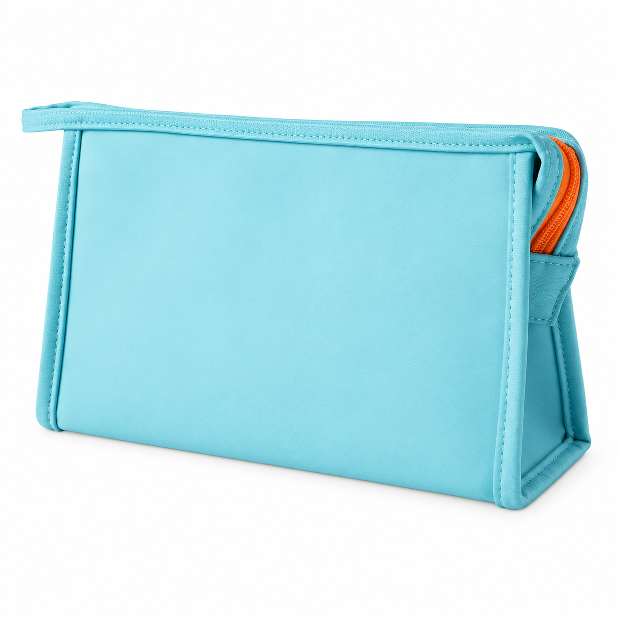 Multi-Compartment Polyester Travel Makeup Bag