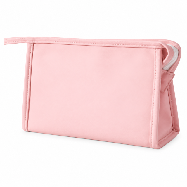 Multi-Compartment Polyester Travel Makeup Bag