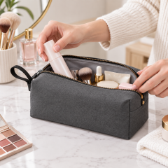 Multi-Compartment Travel Makeup Organizer Bag