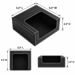 PU Leather Square Tissue Box Cover