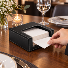 PU Leather Square Tissue Box Cover