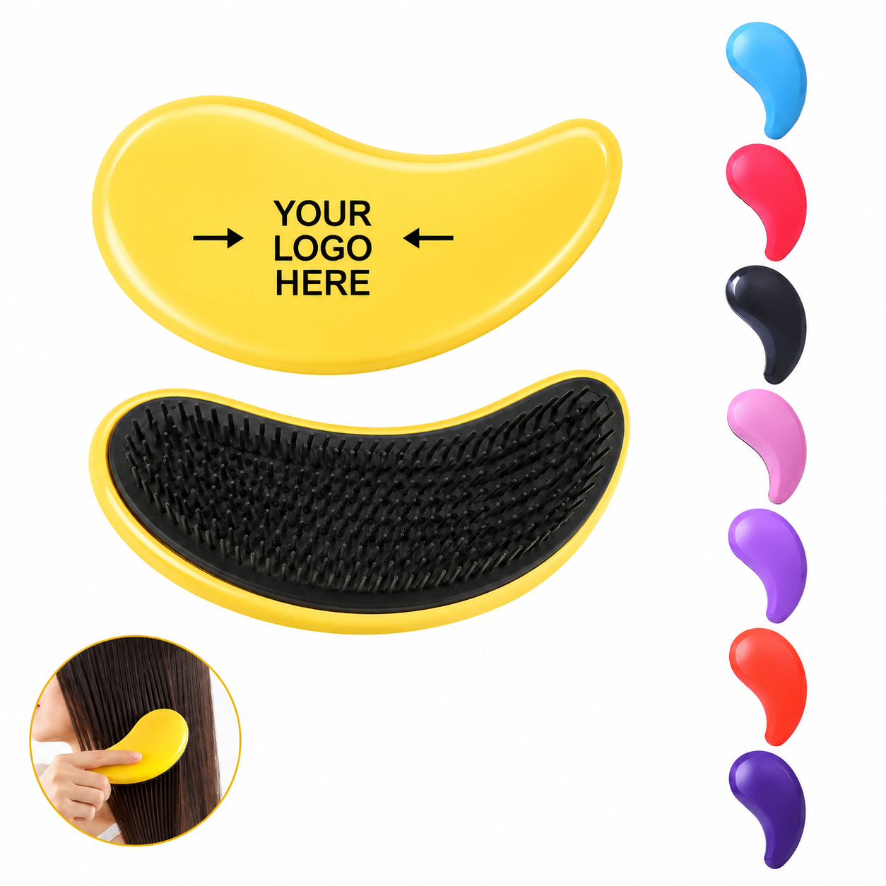 Plastic Massage Comb Detangler Brush