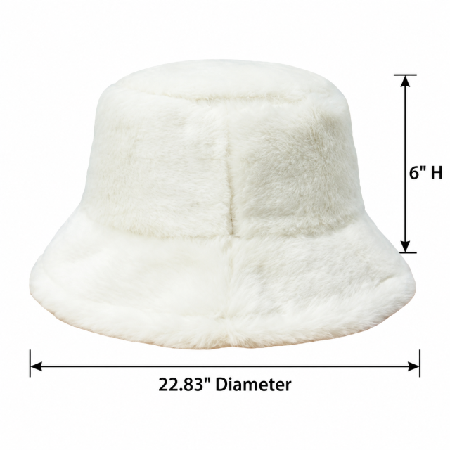 Plush Wide-Brim Winter Fisherman Hat