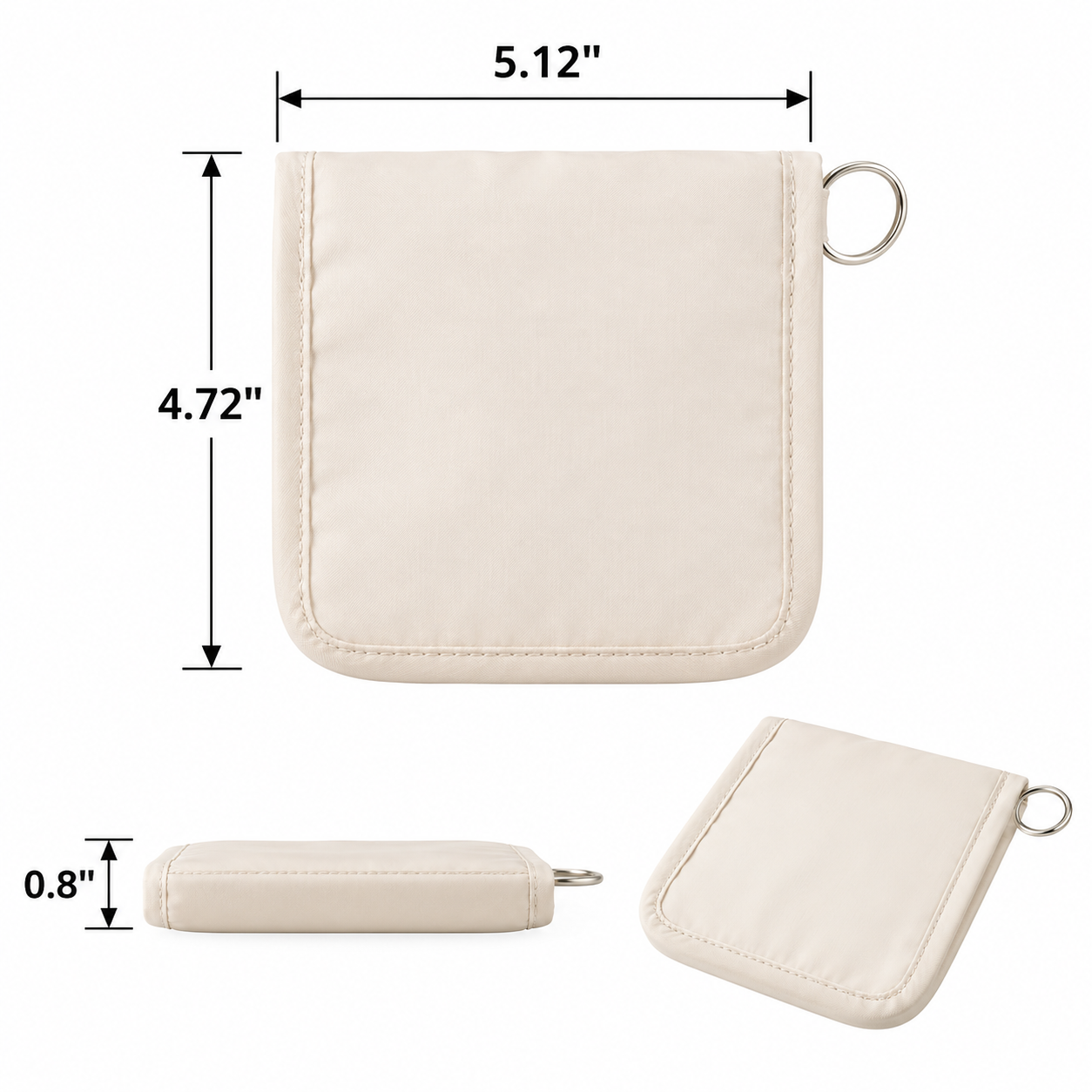 Portable Multi-Compartment First Aid Organizer Pouch