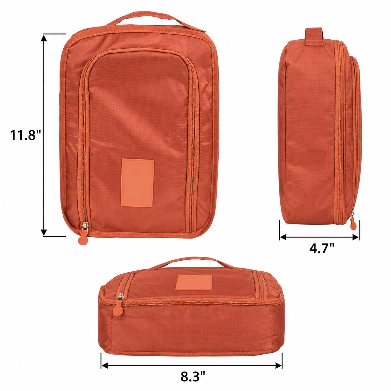 Portable Nylon Travel Shoe Organizer Bag