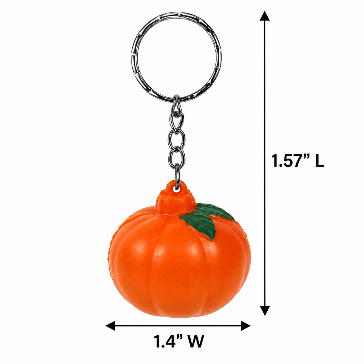 Pumpkin PU Squeeze Ball Keychain