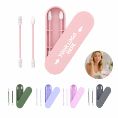 Reusable Silicone Swabs With Travel Case