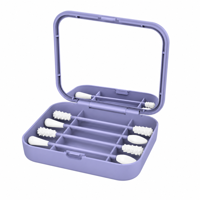 Reusable Silicone Swabs With Travel Case