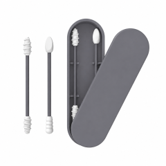 Reusable Silicone Swabs With Travel Case