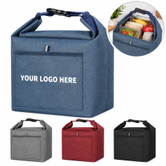 Roll-Top Insulated Oxford Lunch Bag