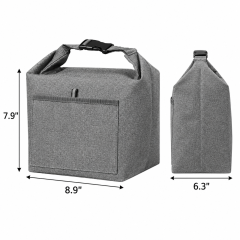 Roll-Top Insulated Oxford Lunch Bag