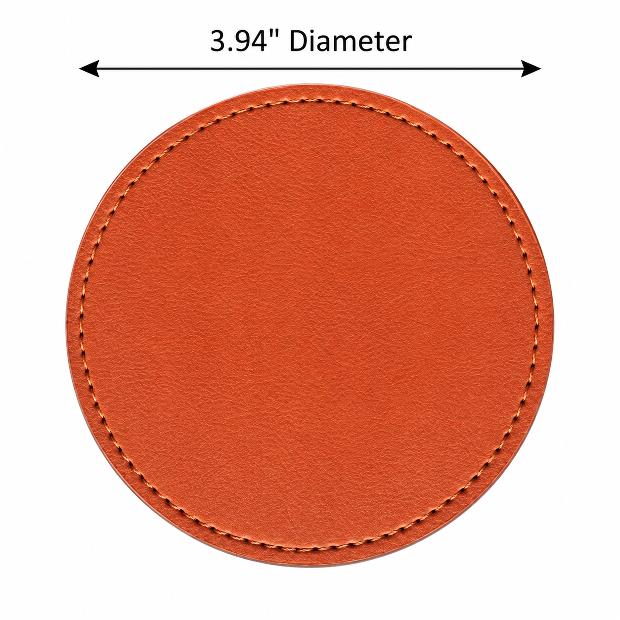 Round PU Leather Beverage Coaster