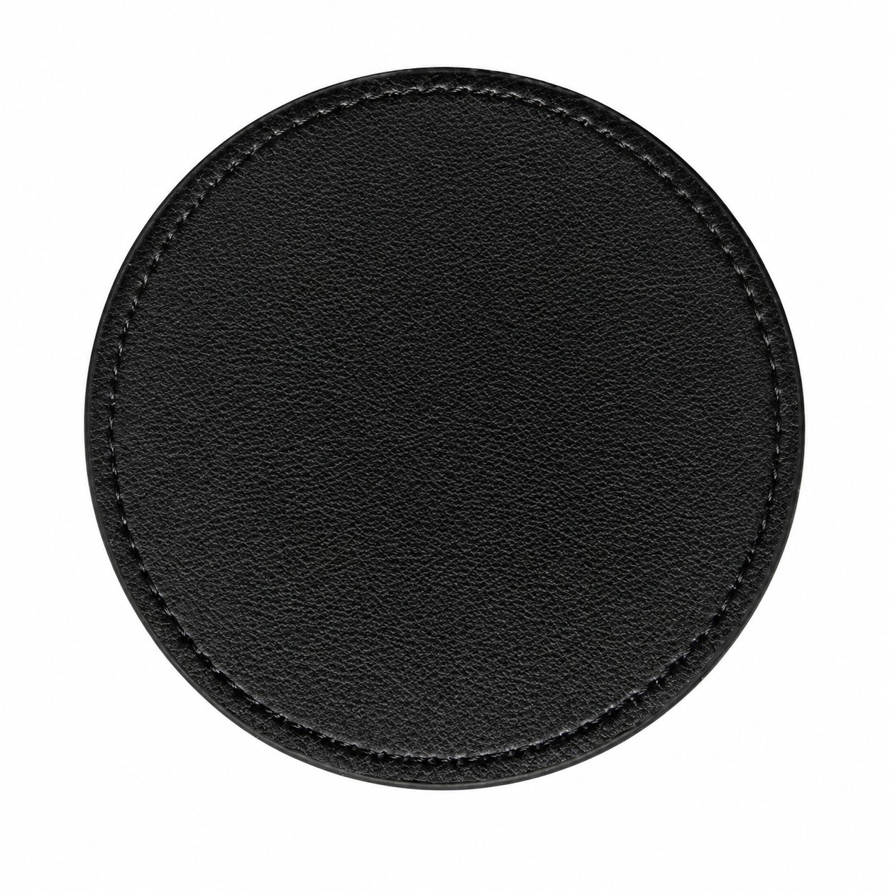 Round PU Leather Beverage Coaster