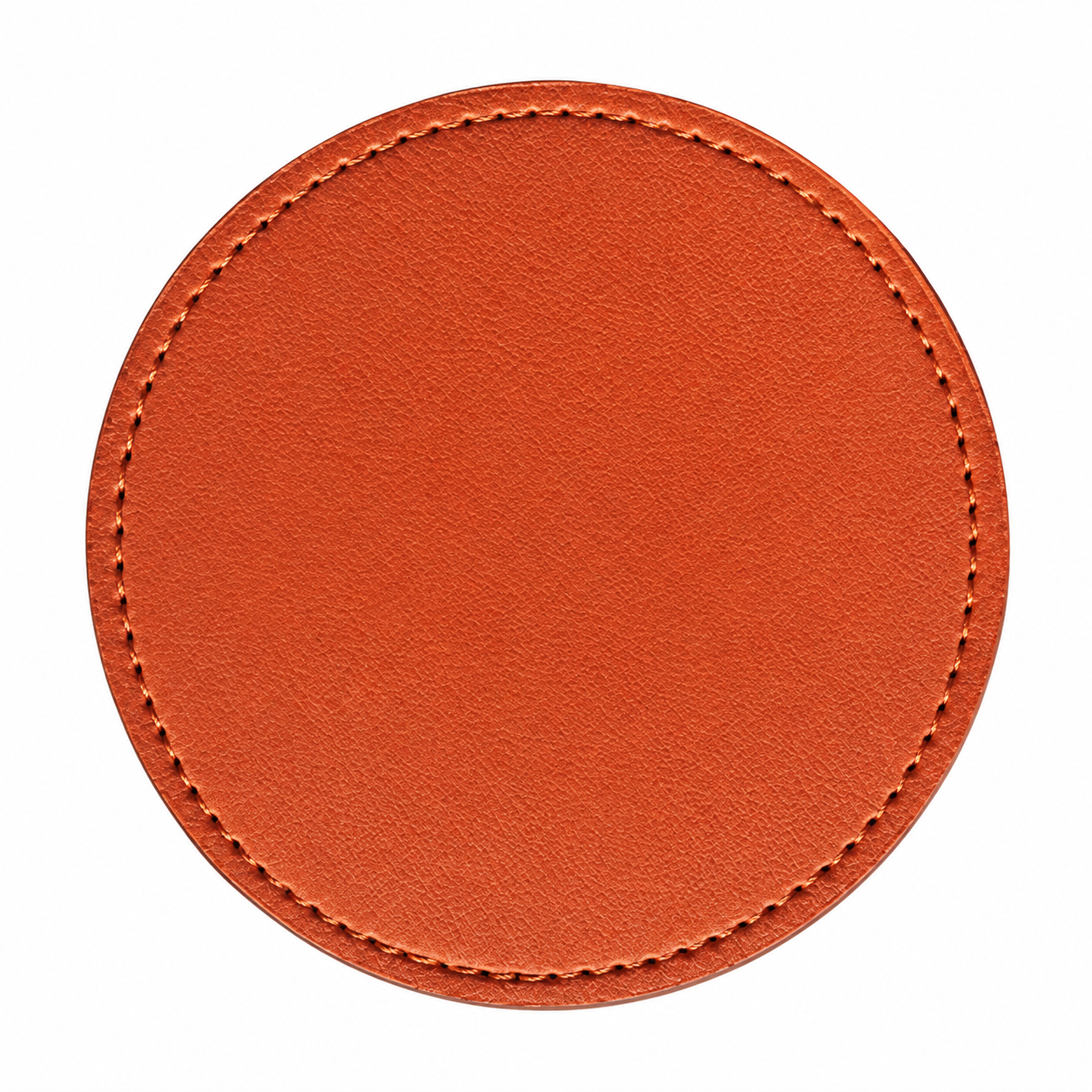 Round PU Leather Beverage Coaster