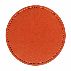 Round PU Leather Beverage Coaster