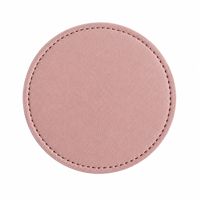 Round PU Leather Beverage Coaster