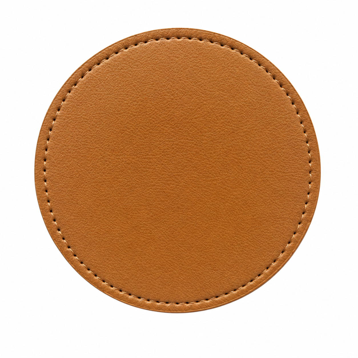 Round PU Leather Beverage Coaster