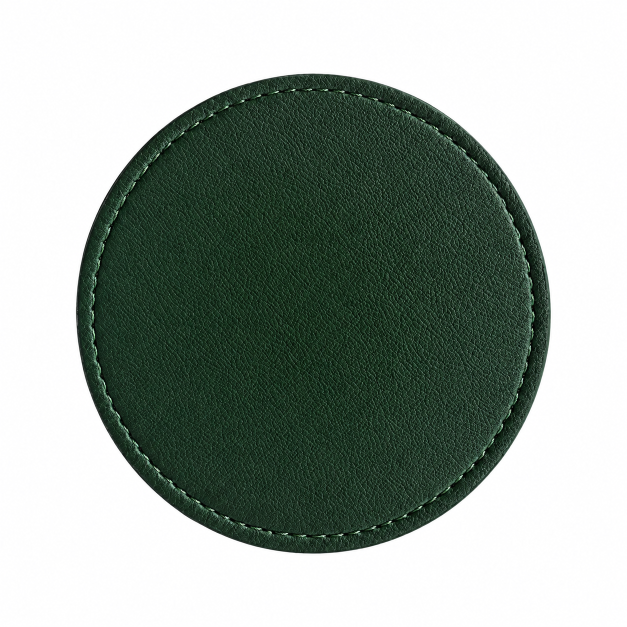 Round PU Leather Beverage Coaster