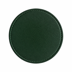 Round PU Leather Beverage Coaster