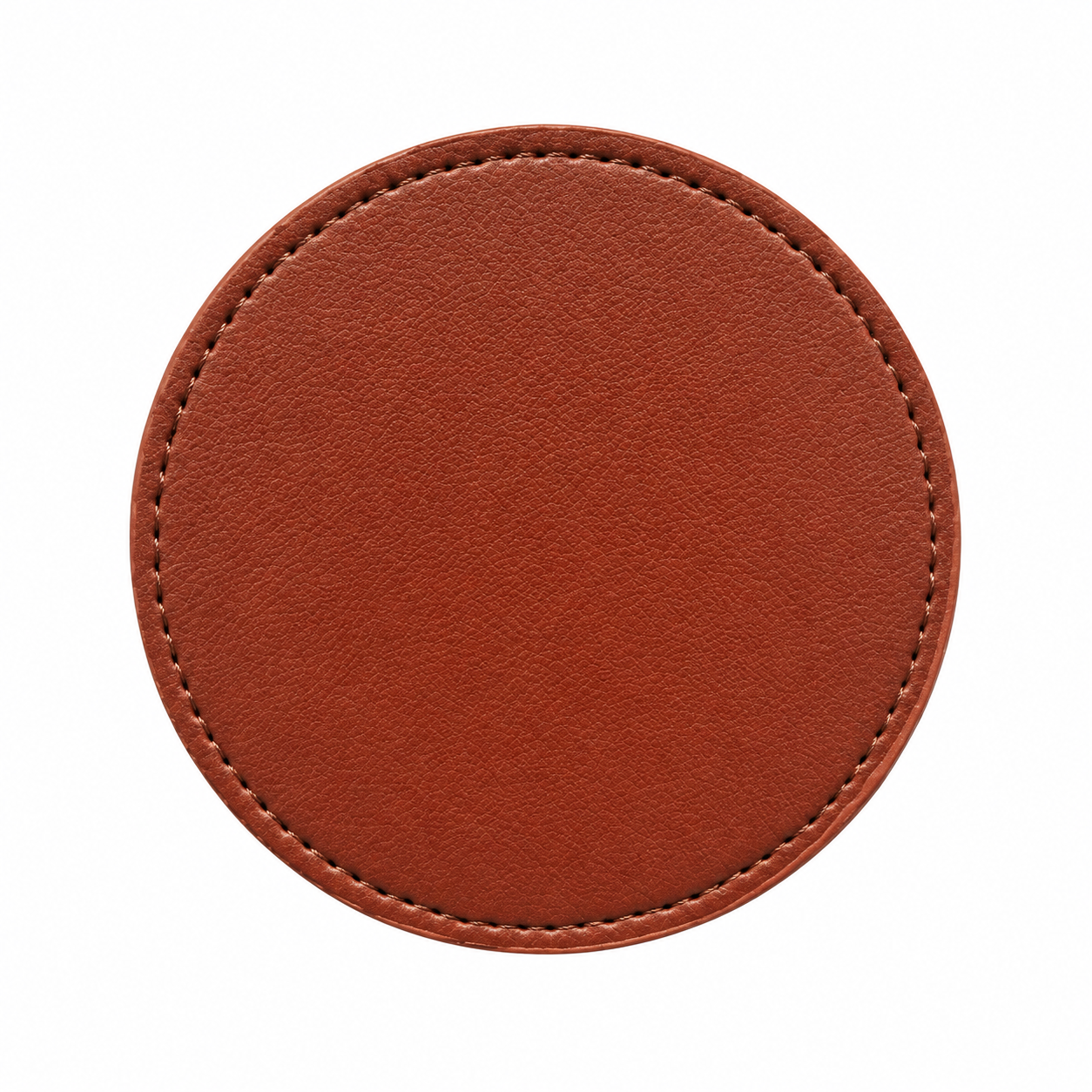 Round PU Leather Beverage Coaster