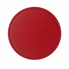 Round PU Leather Beverage Coaster