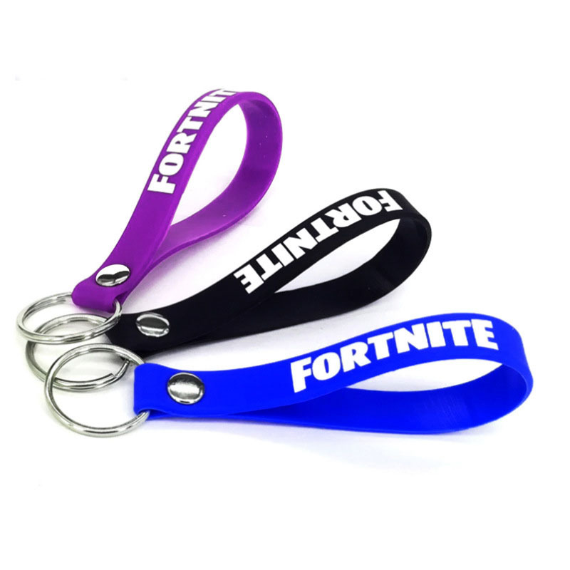 Silicone Wristlet Keychain
