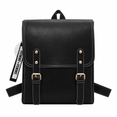 Soft PU Leather Casual Travel Backpack