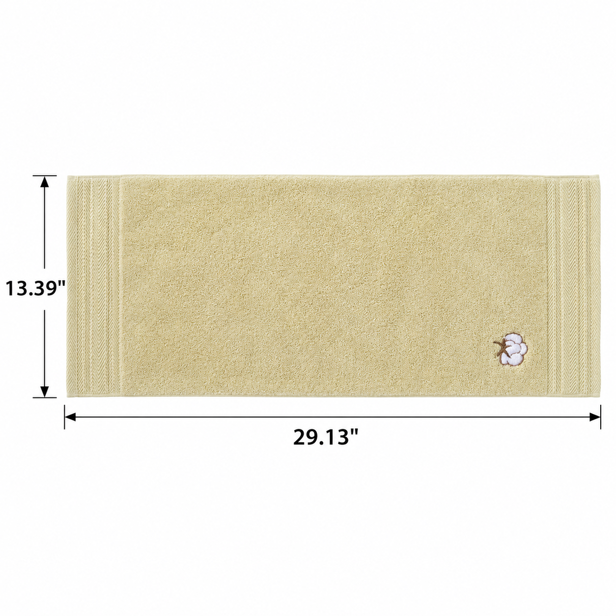 Soft Pure Cotton Embroidered Household Towel