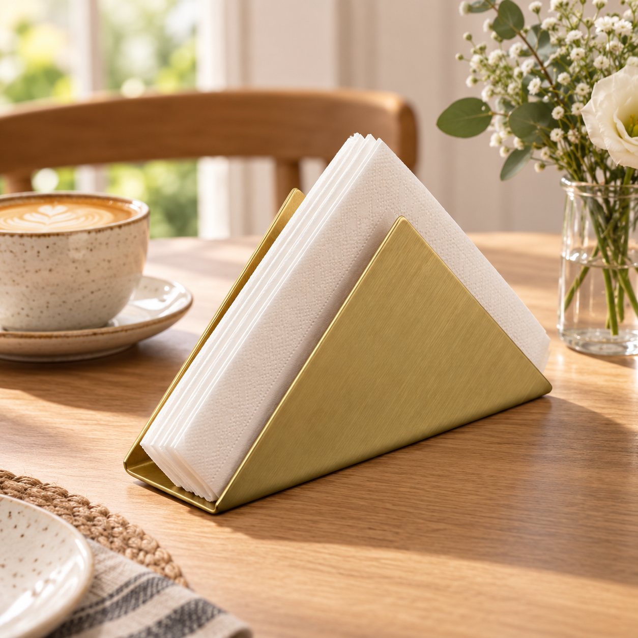 Stainless Steel Triangle Napkin Holder