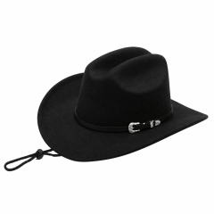 Wide-Brim Wool Western Cowboy Hat