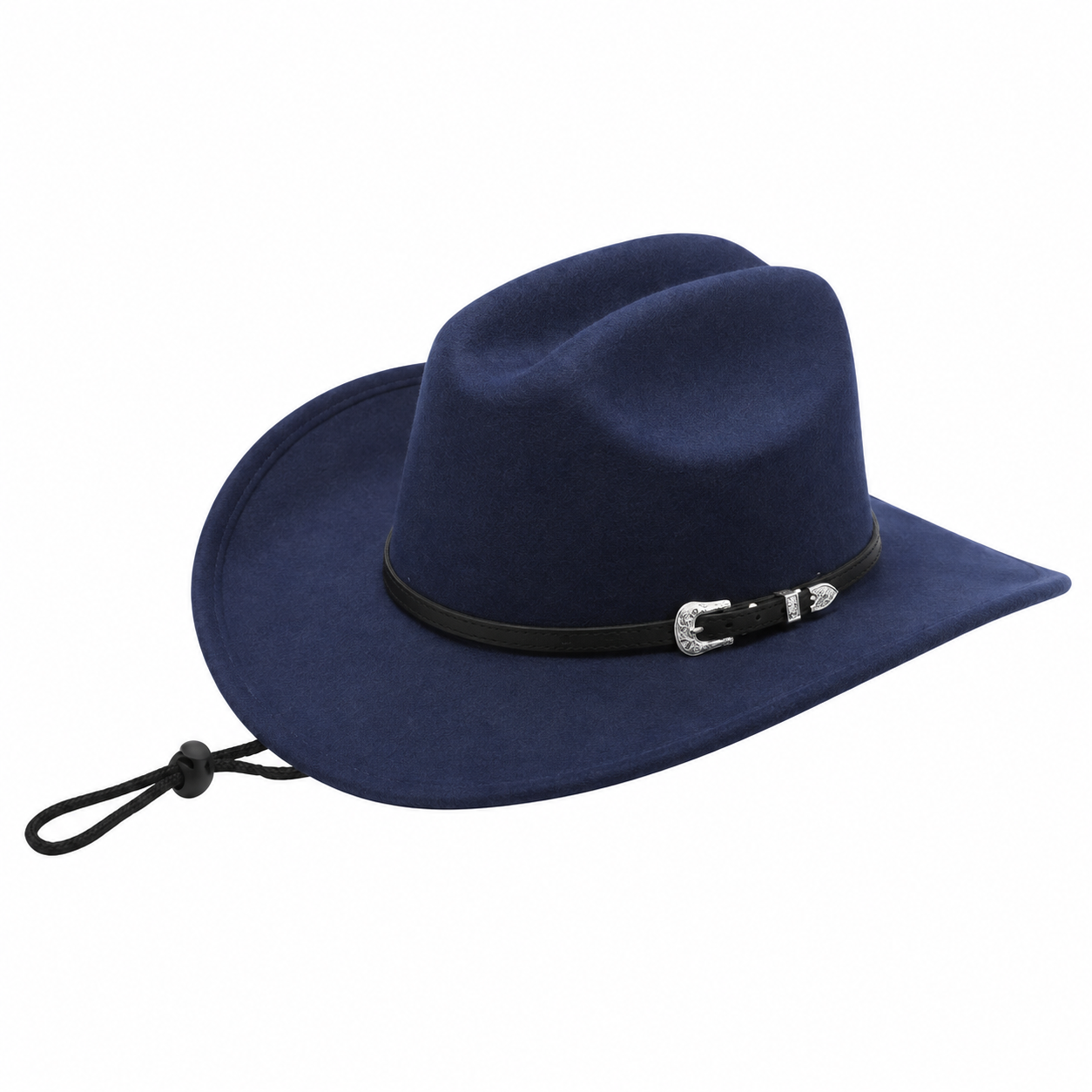 Wide-Brim Wool Western Cowboy Hat