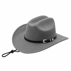 Wide-Brim Wool Western Cowboy Hat