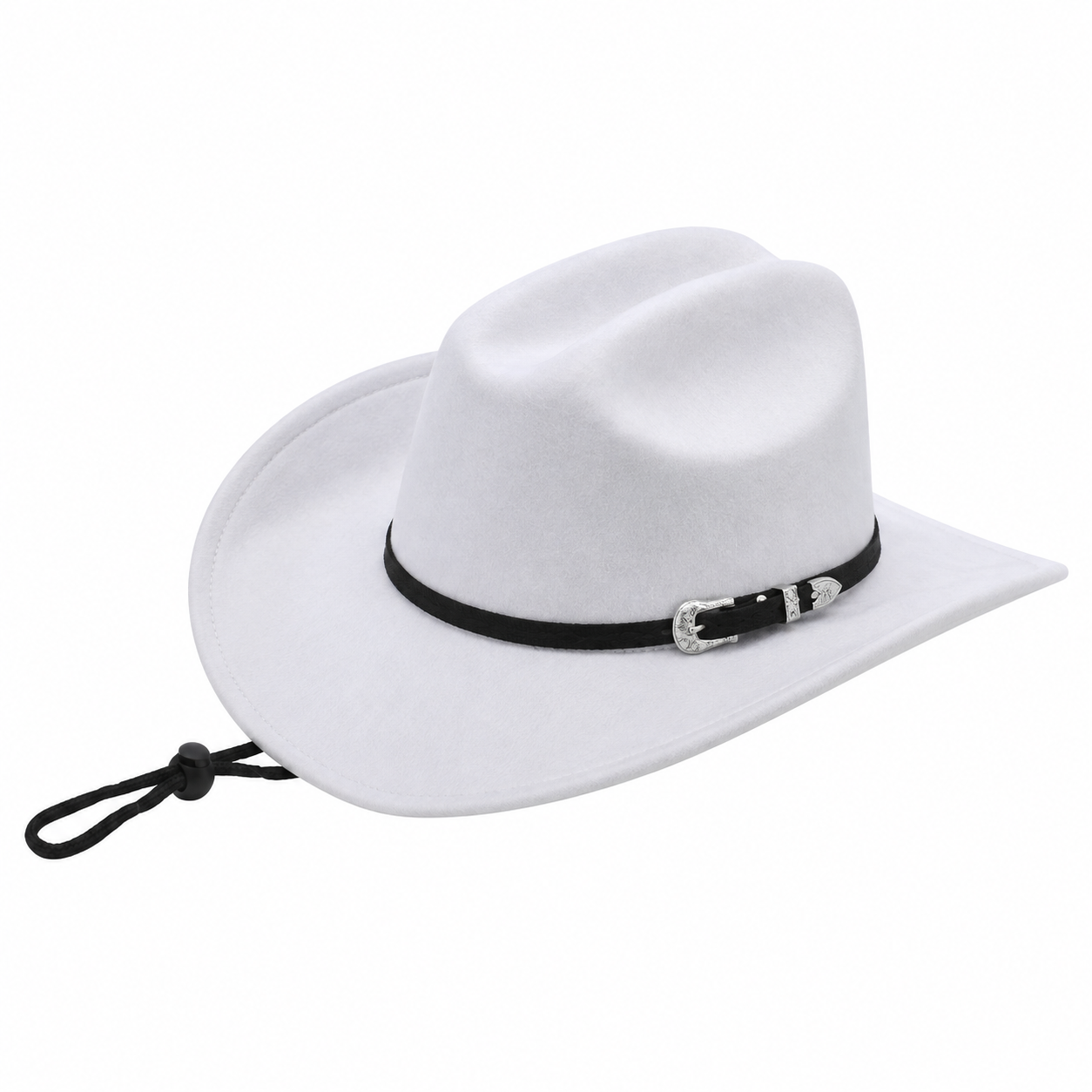 Wide-Brim Wool Western Cowboy Hat