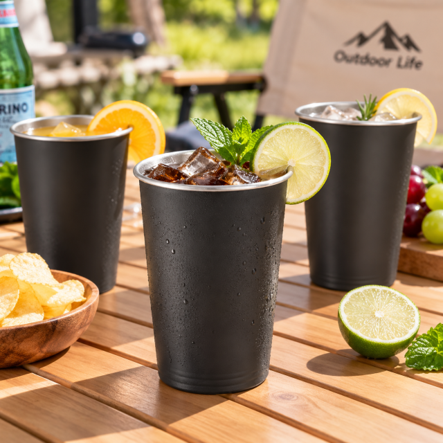 11.8 Oz Stainless Steel Reusable Cold Drink Cup