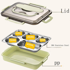 304 Stainless Steel Bento Lunch Boxes