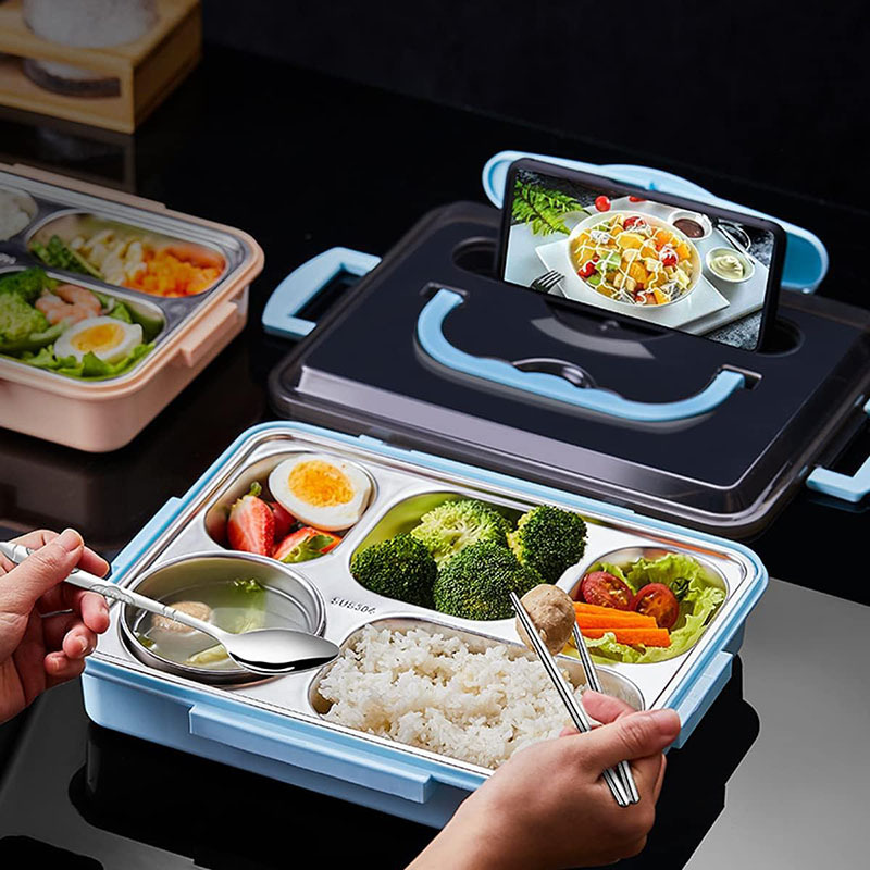 304 Stainless Steel Bento Lunch Boxes