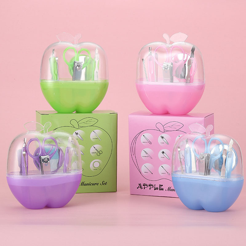 9-in-1 Apples Shape Nail Scissors Grooming Kit