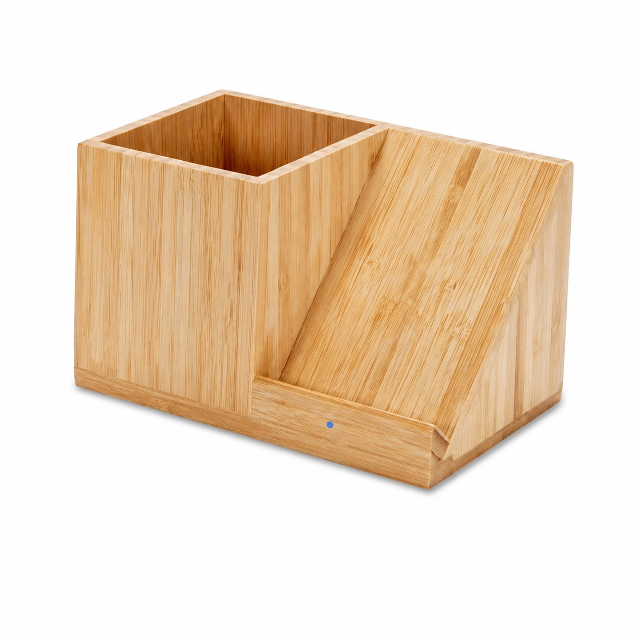 Bamboo 3-in-1 Wireless Charger Desk Organizer