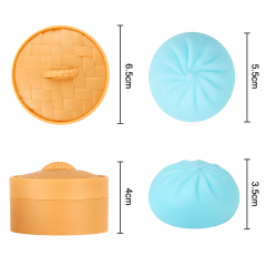 Bun Shaped Squeeze Ball Fidget Stress Relief Toy