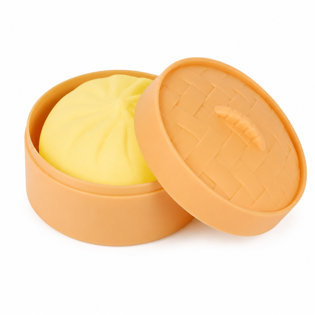Bun Shaped Squeeze Ball Fidget Stress Relief Toy