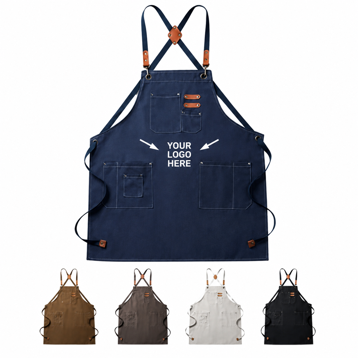 Canvas Full Length Three Pocket Apron